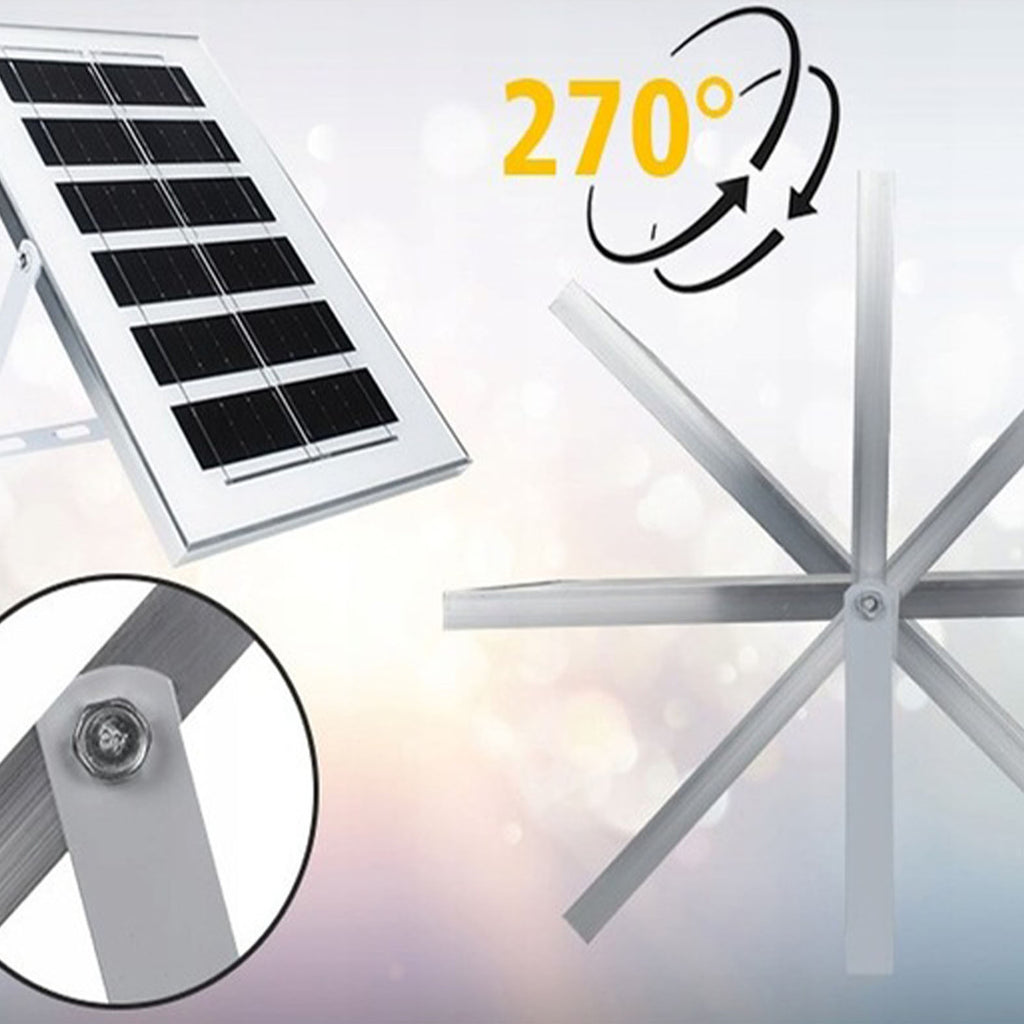 Leistungsstarke 2000W LED Solarlampe mit Dämmerungssensor + Fernbedienung